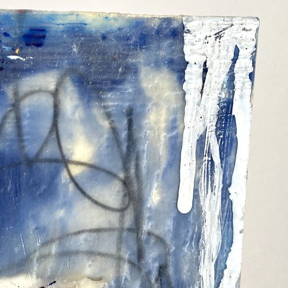 ATC ACEO Original 'Liberty's Whisper' Encaustic Wax Paint Tristina Elmes - Picture 5 of 7